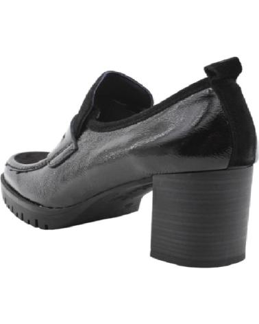 Zapatos de Mujer DORKING ZAPATOS PIEL NEGROS TACON NAPLAK CAL NEGRO