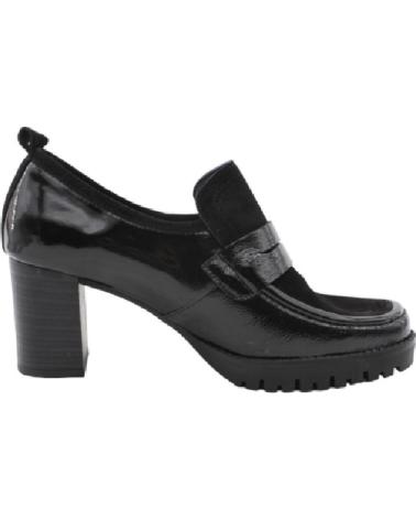 Zapatos de Mujer DORKING ZAPATOS PIEL NEGROS TACON NAPLAK CAL NEGRO