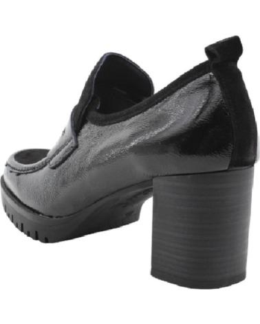 Zapatos de Mujer DORKING ZAPATOS PIEL NEGROS TACON NAPLAK CAL NEGRO