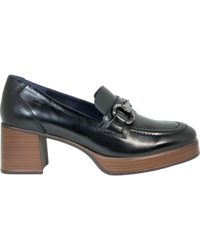 Zapatos de tacón de Mujer DORKING MOCASIN PIEL NEGRO TACON ALIAS NEGRO