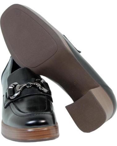 Zapatos de tacón de Mujer DORKING MOCASIN PIEL NEGRO TACON ALIAS NEGRO