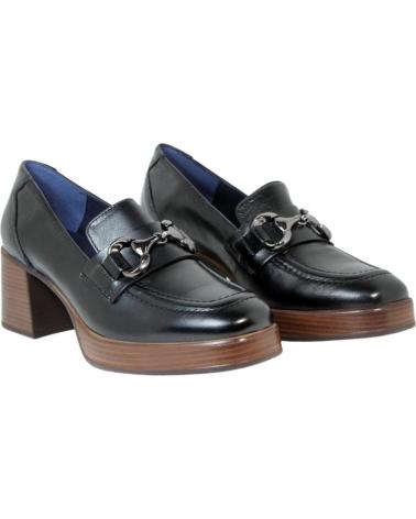 Zapatos de tacón de Mujer DORKING MOCASIN PIEL NEGRO TACON ALIAS NEGRO