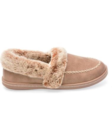 Hausschuhe-De-Mujer-SKECHERS-ZAPATILLAS-DE-CASA-167622-TAUPE-MARRóN