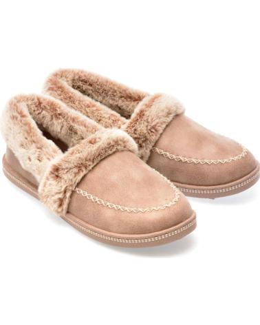 Hausschuhe-De-Mujer-SKECHERS-ZAPATILLAS-DE-CASA-167622-TAUPE-MARRóN