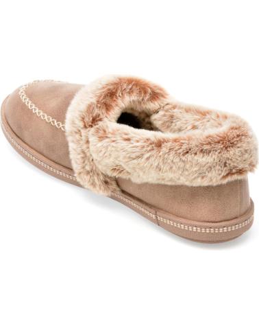 Hausschuhe-De-Mujer-SKECHERS-ZAPATILLAS-DE-CASA-167622-TAUPE-MARRóN
