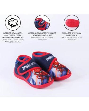 ARTESANÍA CERDA SPIDERMAN HOOK-AND-LOOP SLIPPERS MULTICOLOR ROJO