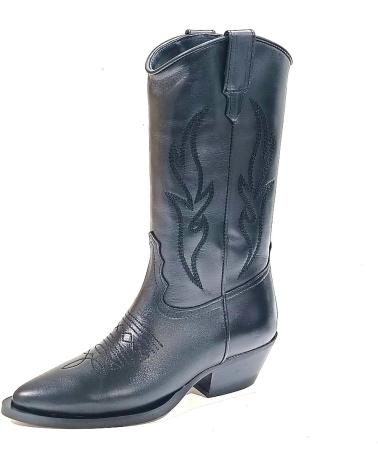 Stivali per Donna ALPE BOTA COWBOY DE PIEL CON TACON CUBANO NEGRO