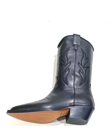Stivali per Donna ALPE BOTA COWBOY DE PIEL CON TACON CUBANO NEGRO