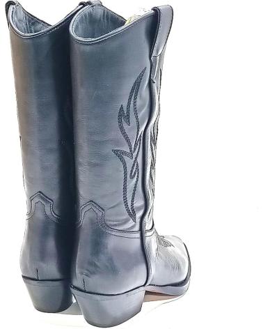 Stivali per Donna ALPE BOTA COWBOY DE PIEL CON TACON CUBANO NEGRO