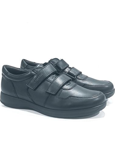 Schuhe für Herren STONEFLY ZAPATO CON CIERRE DE VELCROS DE PIEL CON SISTEMA BLUESOFT NEGRO