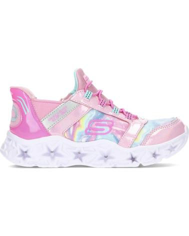 Deportivas de Niña SKECHERS DEPORTIVA CON LUZ GALAXY LIGHTS 303707L PINKRAINBOW