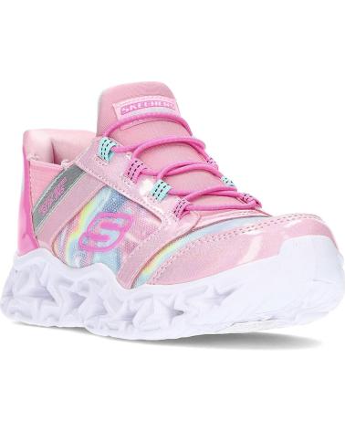 Deportivas de Niña SKECHERS DEPORTIVA CON LUZ GALAXY LIGHTS 303707L PINKRAINBOW