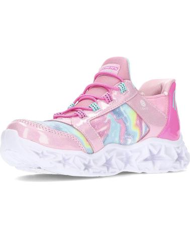 Deportivas de Niña SKECHERS DEPORTIVA CON LUZ GALAXY LIGHTS 303707L PINKRAINBOW