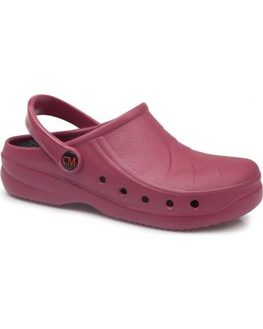 Zuecos de Mujer y Hombre CALZAMEDI ZUECO DE TRABAJO ANATOMICO UNISEX BURDEOS