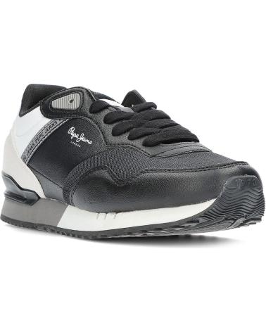 Scarpe-Sport-De-Hombre-PEPE-JEANS-DEPORTIVO-CASUAL-DE-TELA-Y-SERRAJE-CON-PLANTILLAS-EXTRAIBL-NEGRO