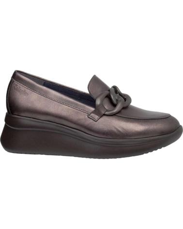 Zapatos de Mujer CALLAGHAN MOCASIN PIEL METALIZADA MARRON LATON
