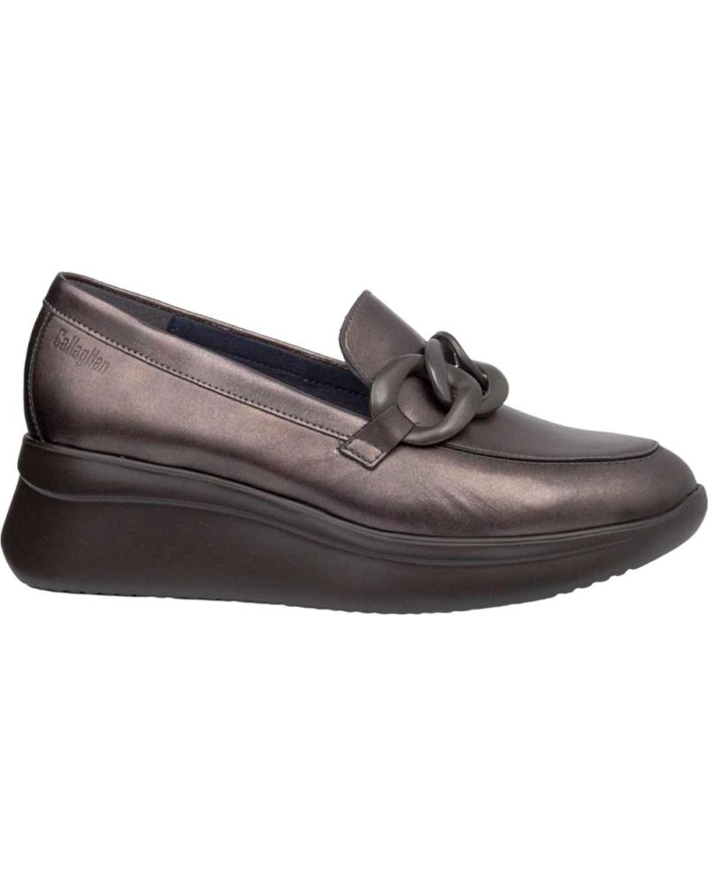 Schuhe für Damen CALLAGHAN MOCASIN PIEL METALIZADA MARRON LATON