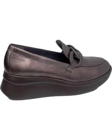 Schuhe für Damen CALLAGHAN MOCASIN PIEL METALIZADA MARRON LATON