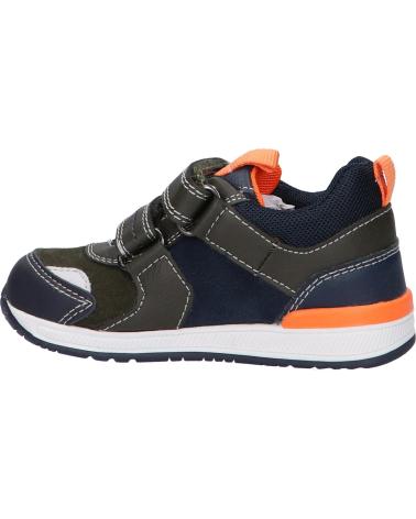 Sportschuhe für Mädchen und Junge GEOX B150RB 022ME B RISHON BOY C3231 DK GREEN-ORANGE