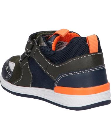 Sportschuhe für Mädchen und Junge GEOX B150RB 022ME B RISHON BOY C3231 DK GREEN-ORANGE