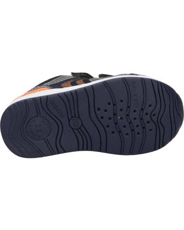 Sportschuhe für Mädchen und Junge GEOX B150RB 022ME B RISHON BOY C3231 DK GREEN-ORANGE