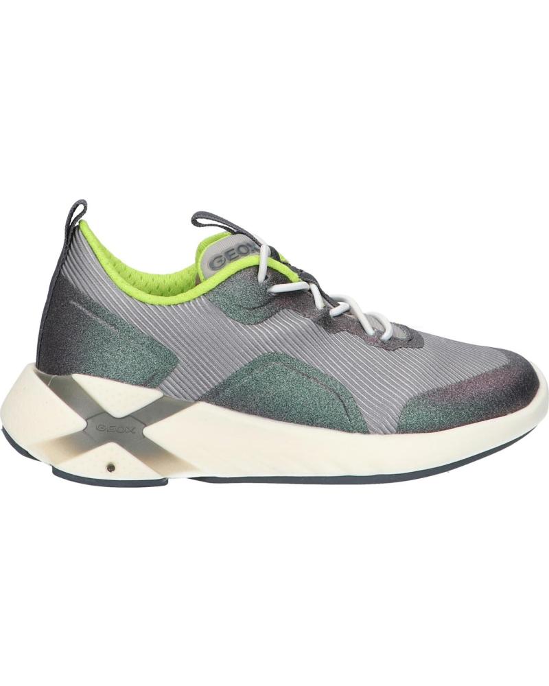 Esportes  de Mulher e Menina e Menino GEOX J04DDA 011BC J PLAYKIX BOY C1695 DK SILVER-LIME