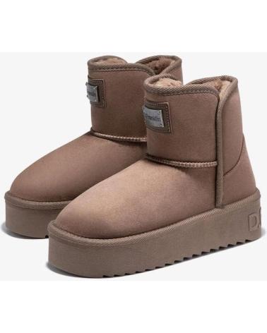 Botines de Mujer d franklin BOTINES PLANOS D FRANKLIN DFSH371004 TAUPE MARRóN