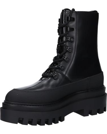 Botas de Mujer CALVIN KLEIN YW0YW01110 FLATFORM LACE UP BOOT 0GT TRIPLE BLACK