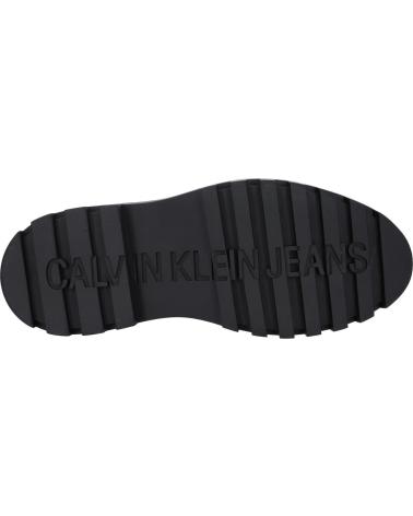 Botas de Mujer CALVIN KLEIN YW0YW01110 FLATFORM LACE UP BOOT 0GT TRIPLE BLACK