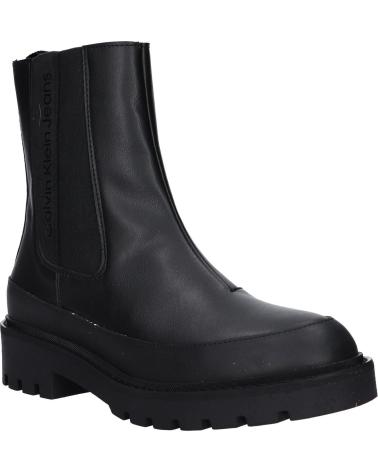 Botas de Mujer CALVIN KLEIN YW0YW01254 COMBAT MID CHELSEA BOOT 0GT TRIPLE BLACK