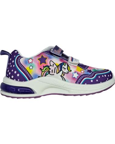 Deportivas de Niña BUBBLE BOBBLE DEPORTIVA LUCES NINA MORADO