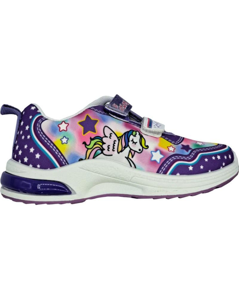 girl Trainers BUBBLE BOBBLE DEPORTIVA LUCES NINA MORADO