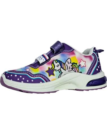 girl Trainers BUBBLE BOBBLE DEPORTIVA LUCES NINA MORADO
