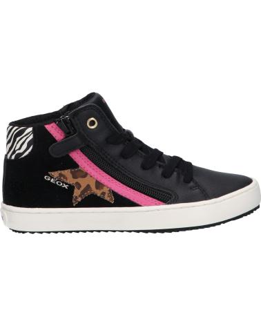 Deportivas de Mujer y Niña GEOX J264GA 022BC J KALISPERA GIRL BLACK-FUCHSIA