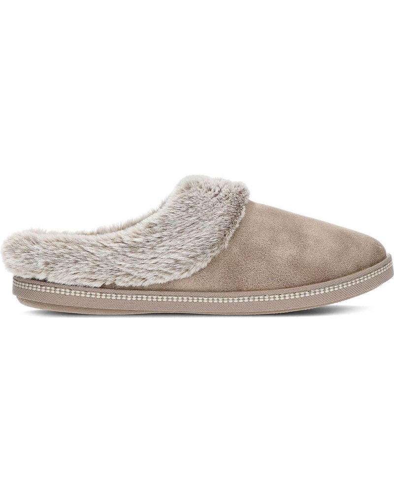 Hausschuhe für Damen SKECHERS PANTUFLAS COZY CAMPFIRE 167625 TAUPE
