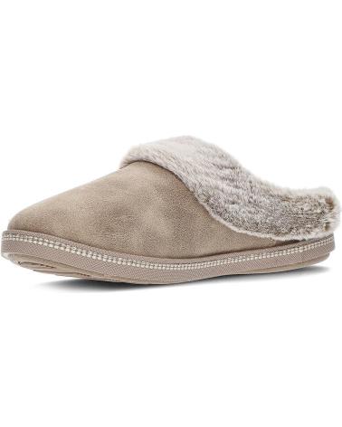 Hausschuhe für Damen SKECHERS PANTUFLAS COZY CAMPFIRE 167625 TAUPE