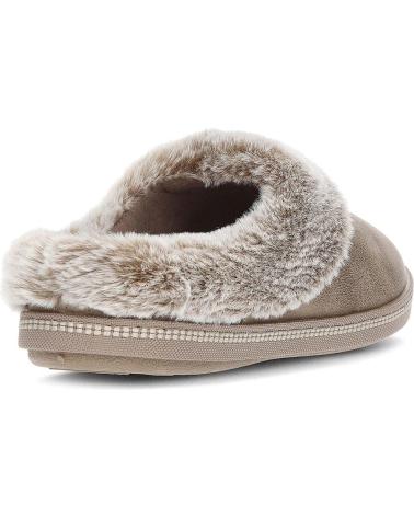 Hausschuhe für Damen SKECHERS PANTUFLAS COZY CAMPFIRE 167625 TAUPE