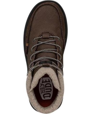 Botines de Hombre HEY DUDE BRADLEY BOOT LEATHER MARRON