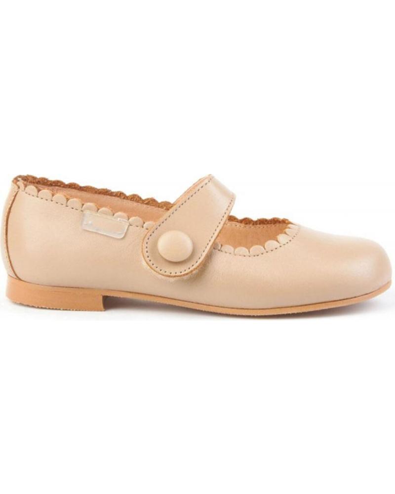 Zapatos de Niña ANGELITOS ZAPATO FRANCESITAS PIEL 1512 CAMEL