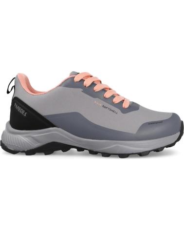 Sapatos Desportivos de Mulher paredes ZAPATILLAS DE TREKKING PARA MUJER SOFTSHELL AMUR GRIS GRIS