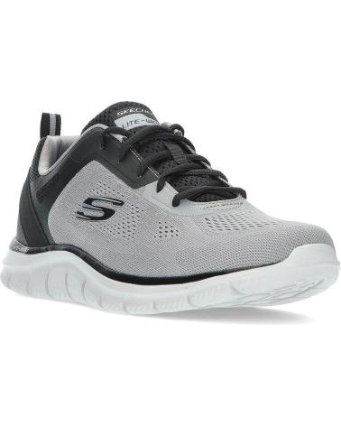 SKECHERS ZAPATILLA TRACK BROADER 232698-GYBK GRIS