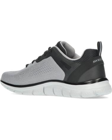 SKECHERS ZAPATILLA TRACK BROADER 232698-GYBK GRIS