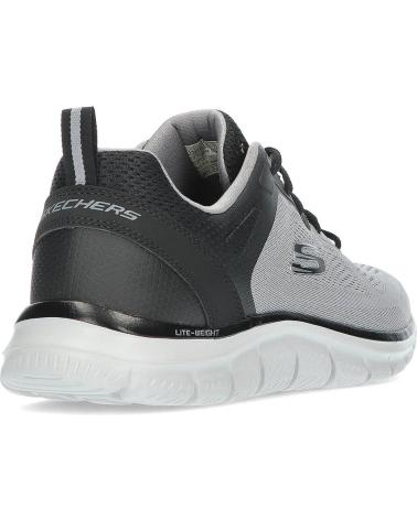SKECHERS ZAPATILLA TRACK BROADER 232698-GYBK GRIS