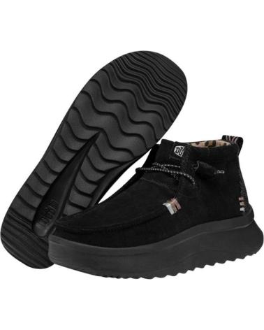 Botines de Mujer HEY DUDE HEYDUDE WENDY PEAK HI SUEDE - BLACK NEGRO
