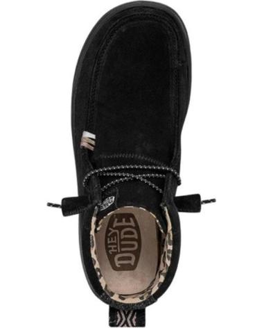 Botines de Mujer HEY DUDE HEYDUDE WENDY PEAK HI SUEDE - BLACK NEGRO