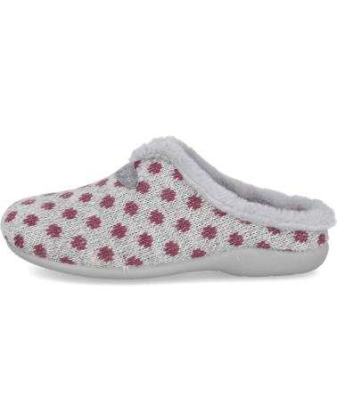 Calzado de casa de Mujer CALZAMUR 30115 ZAPATILLAS DE CASA MUJER GRIS-BURDEOS