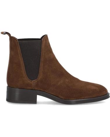 Stivaletti per Donna ALPE BOTIN CASUAL DE SERRAJE CON TACON Y SUELA DE GOMA CASTANA