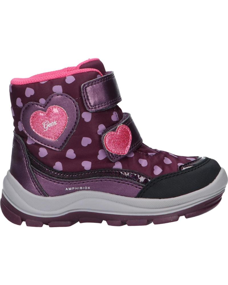 girl boots GEOX B263WJ 0MNNF B FLANFIL GIRL B ABX C8017 PRUNE