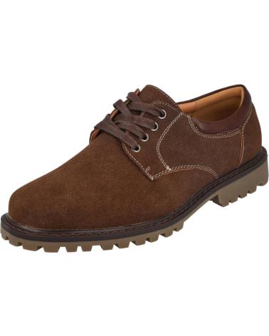 Sapatos de Homem L&R SHOES LR SHOES 355187 ZAPATOS DE CORDONES HO MARRON
