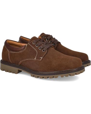 Sapatos de Homem L&R SHOES LR SHOES 355187 ZAPATOS DE CORDONES HO MARRON